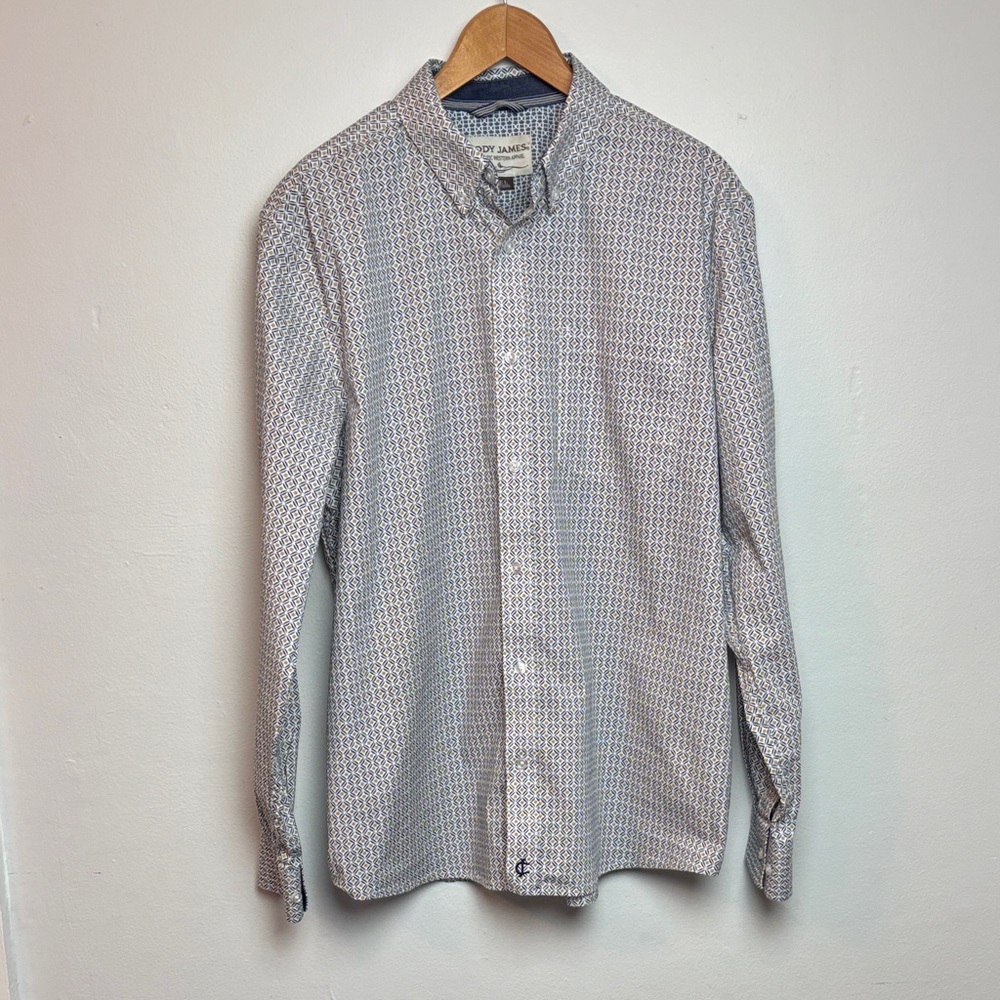 Cody James Authentic Western Apparel Men's Long Sleeve Button Down Shirt Large‎